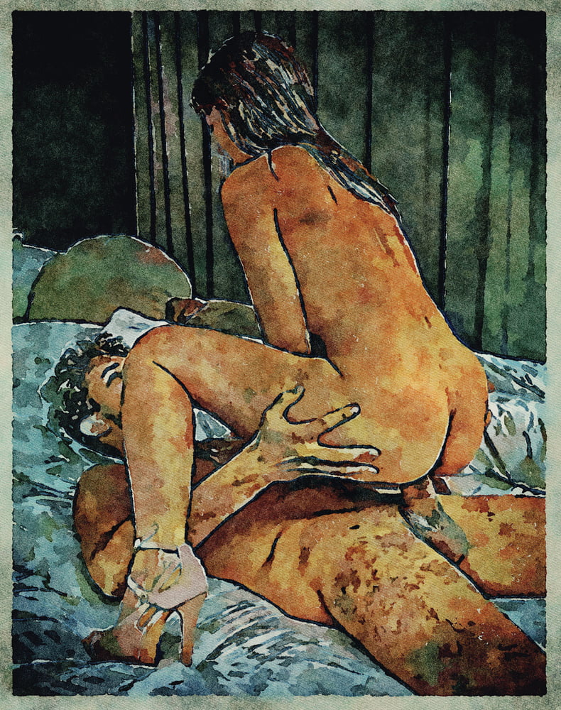 Erotic Digital Watercolor Art 4th July 2020 #91333236