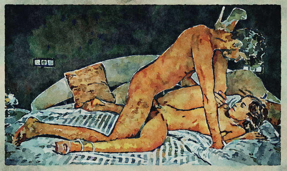 Erotic Digital Watercolor Art 4th July 2020 #91333240