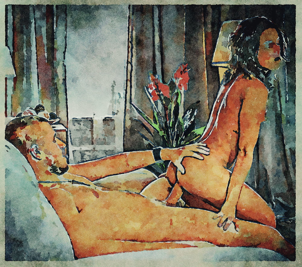 Erotic Digital Watercolor Art 4th July 2020 #91333287