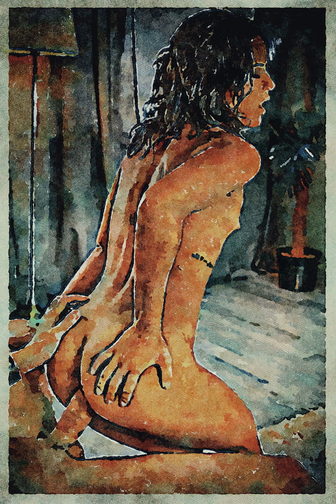 Erotic Digital Watercolor Art 4th July 2020 #91333290