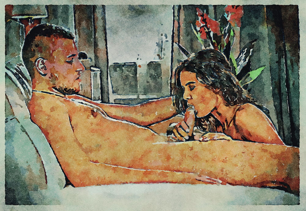 Erotic Digital Watercolor Art 4th July 2020 #91333293