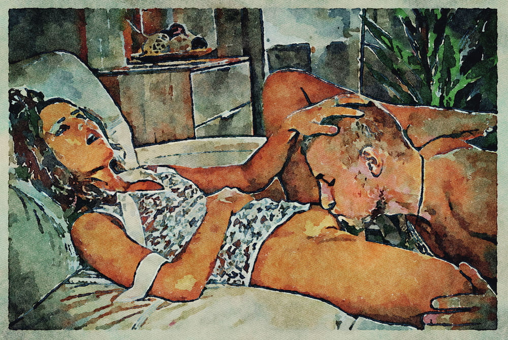 Erotic Digital Watercolor Art 4th July 2020 #91333300