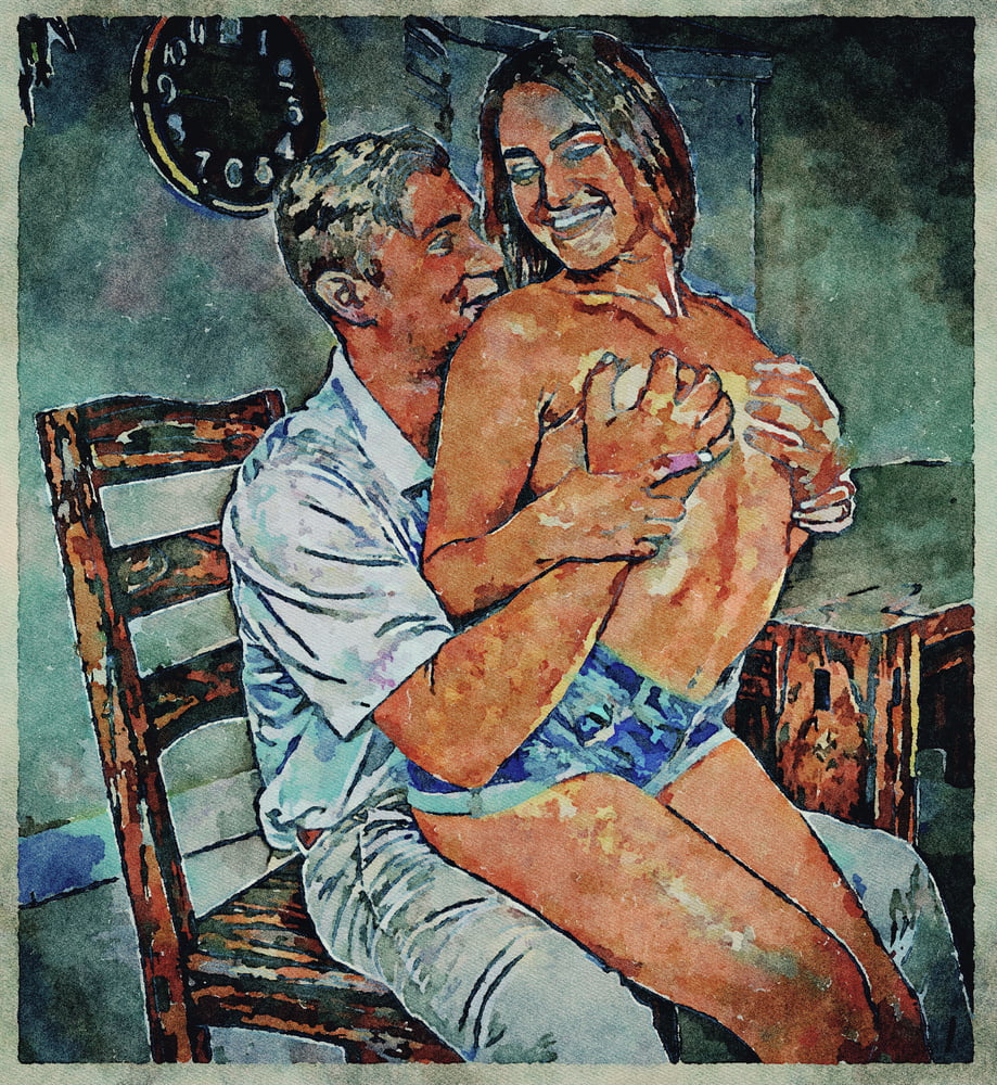 Erotic Digital Watercolor Art 4th July 2020 #91333315