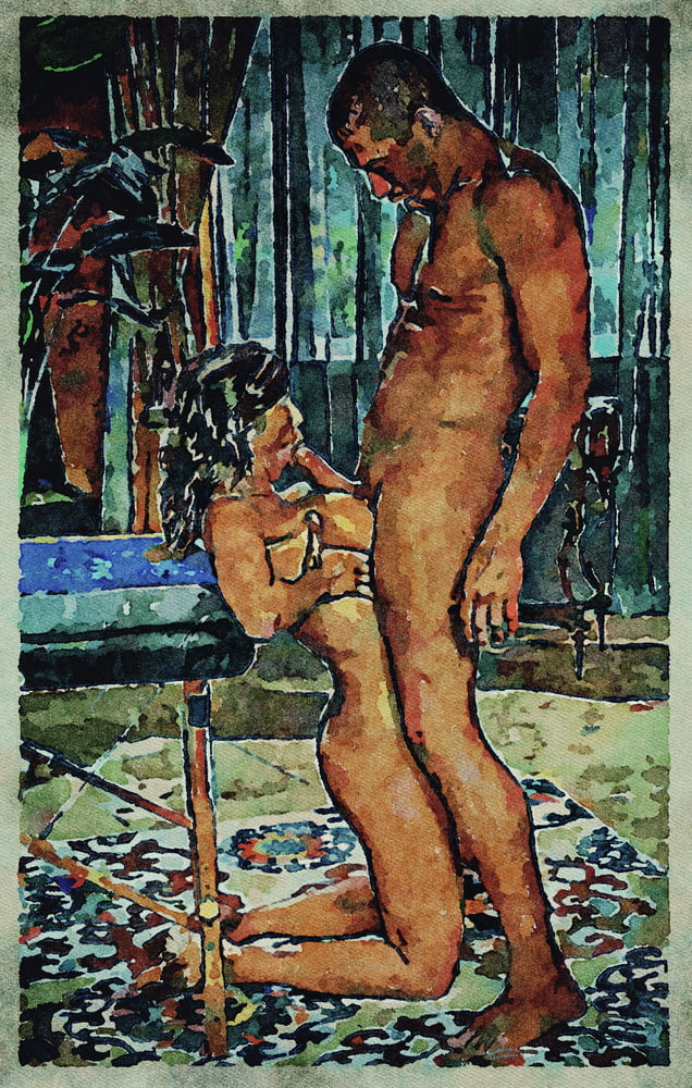 Erotic Digital Watercolor Art 4th July 2020 #91333346