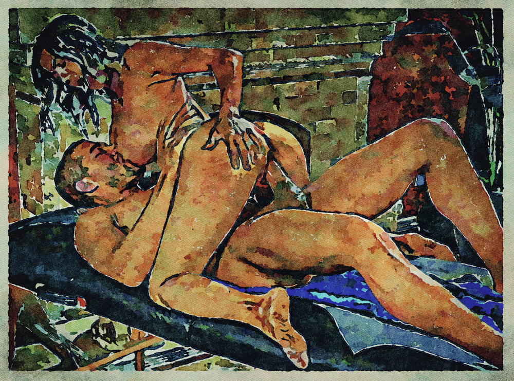 Erotic Digital Watercolor Art 4th July 2020 #91333348