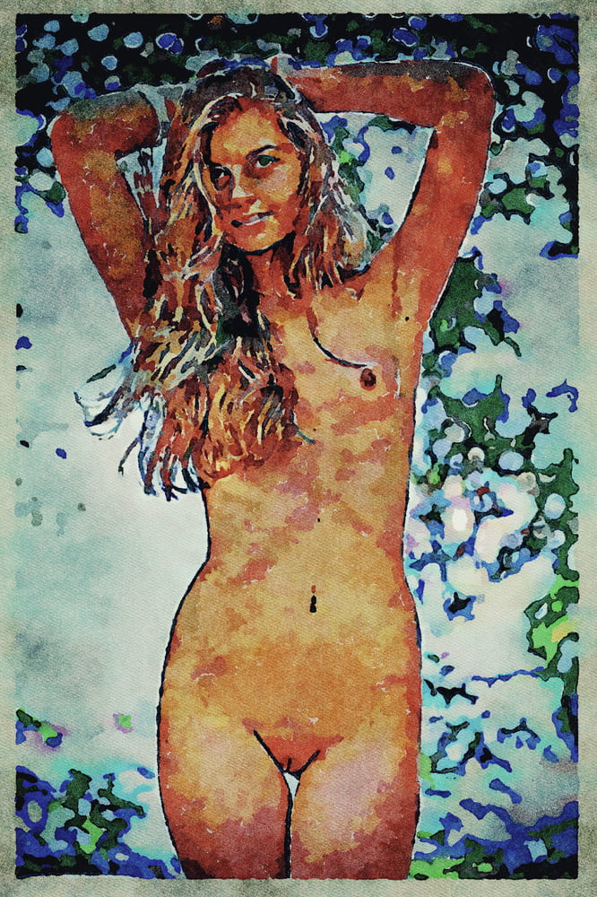 Erotic digital watercolor art 4 juillet 2020
 #91333372