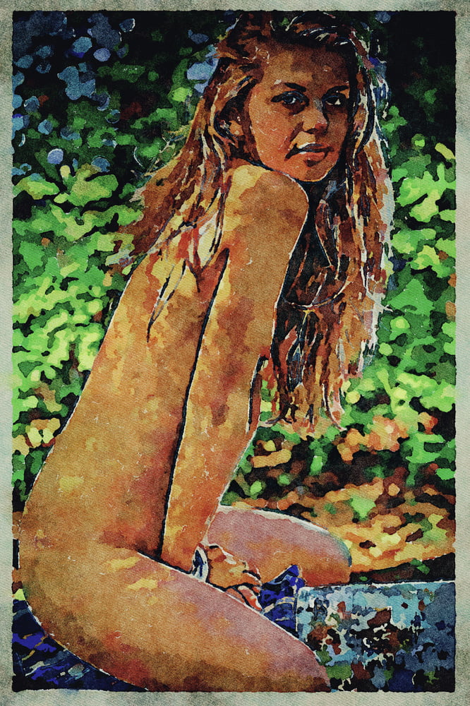 Erotic Digital Watercolor Art 4th July 2020 #91333374