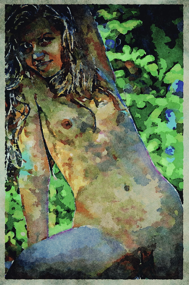 Erotic Digital Watercolor Art 4th July 2020 #91333377