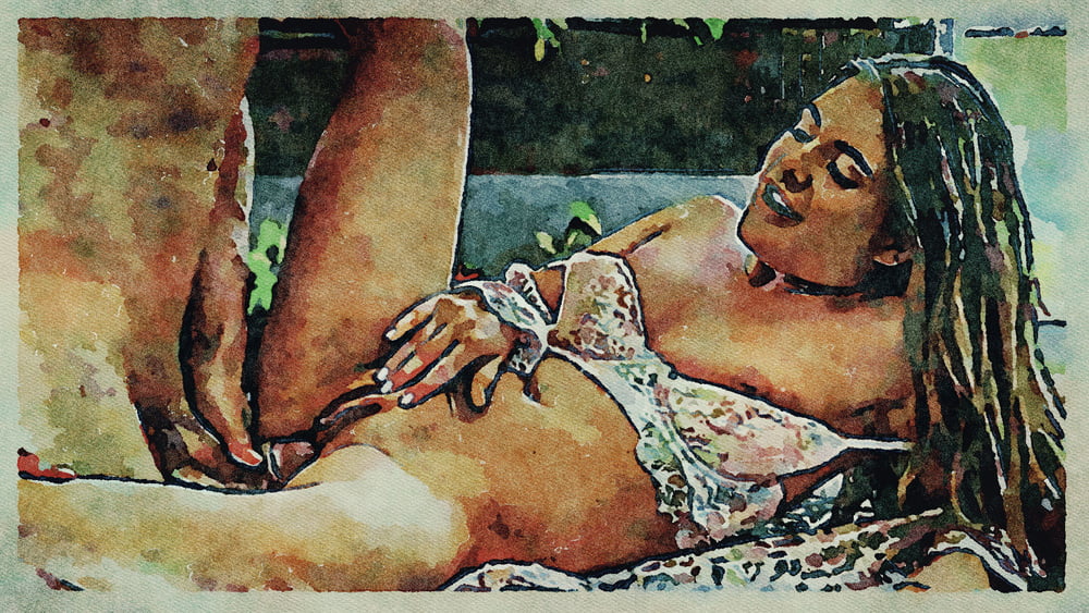 Erotic Digital Watercolor Art 4th July 2020 #91333391