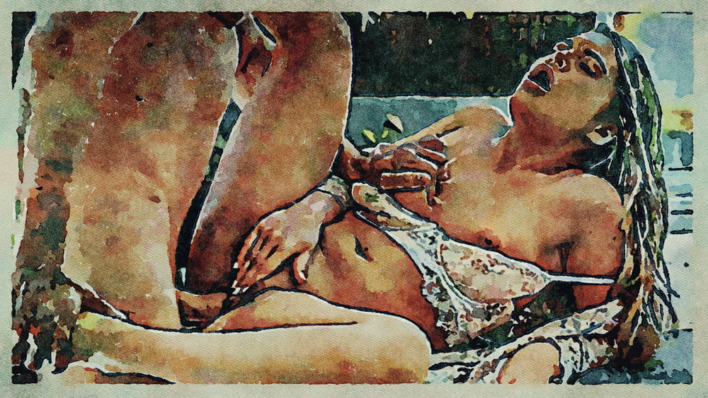 Erotic Digital Watercolor Art 4th July 2020 #91333393