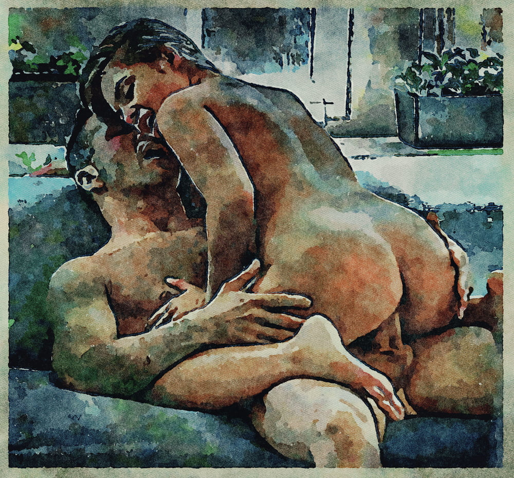 Erotic Digital Watercolor Art 4th July 2020 #91333410