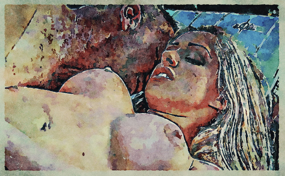 Erotic Digital Watercolor Art 4th July 2020 #91333430
