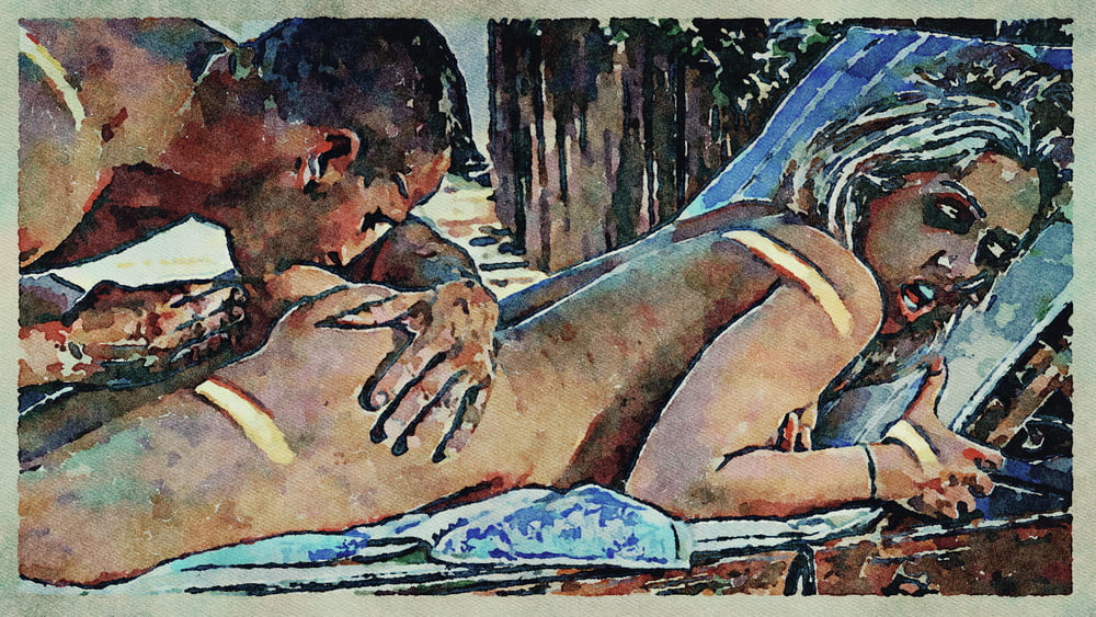 Erotic Digital Watercolor Art 4th July 2020 #91333432