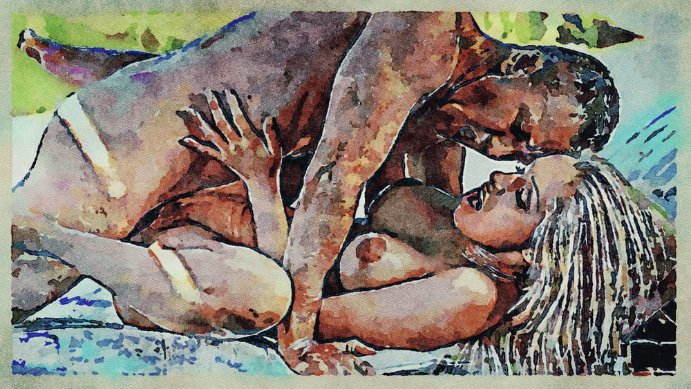 Erotic Digital Watercolor Art 4th July 2020 #91333436