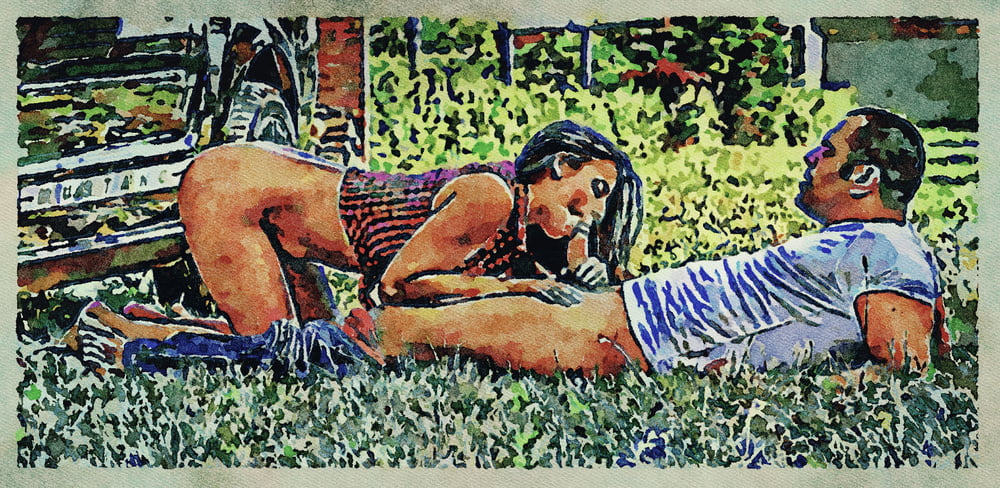 Erotic digital watercolor art 4 juillet 2020
 #91333438