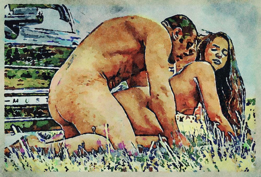 Erotic Digital Watercolor Art 4th July 2020 #91333448