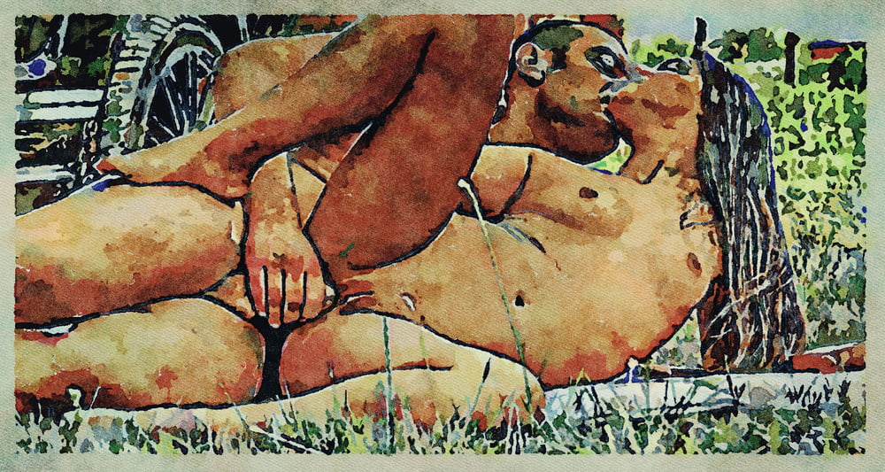 Erotic Digital Watercolor Art 4th July 2020 #91333457