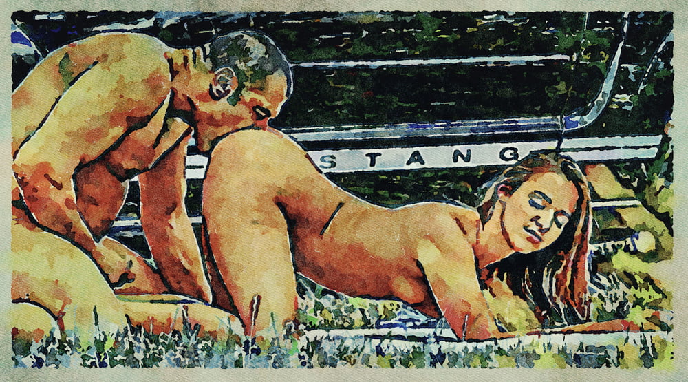 Erotic Digital Watercolor Art 4th July 2020 #91333463