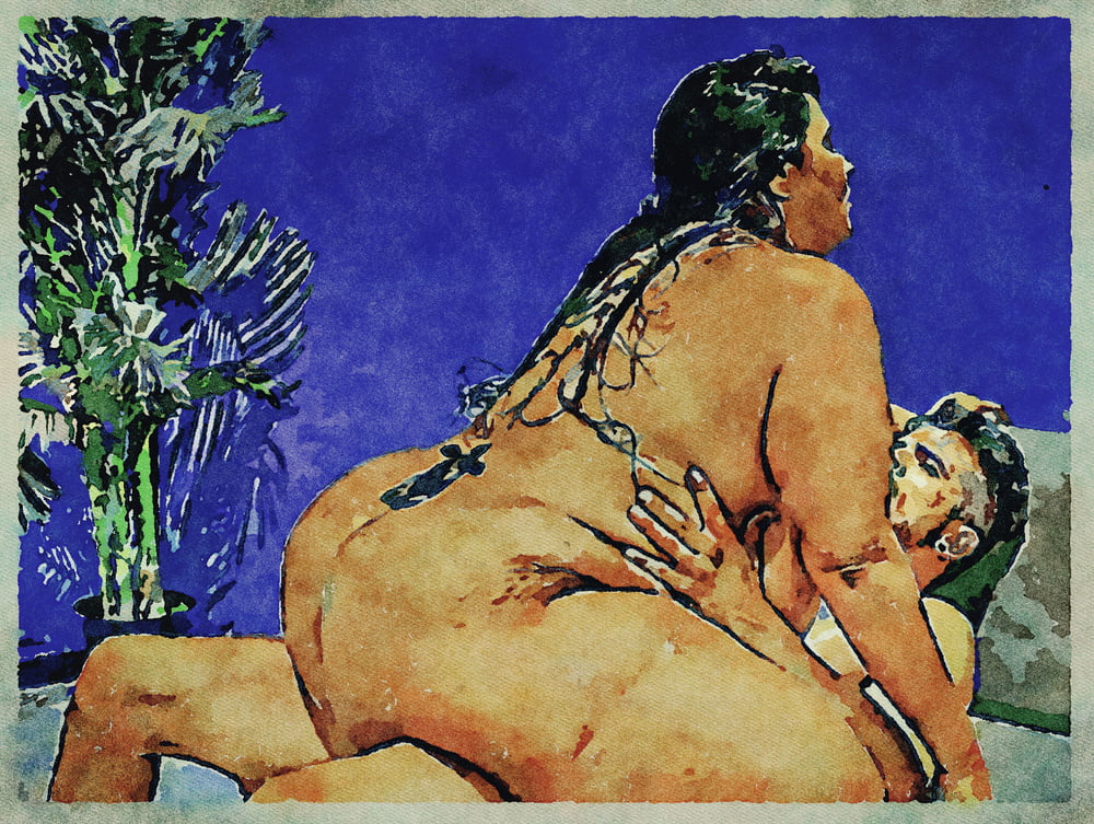 Erotic Digital Watercolor Art 4th July 2020 #91333475