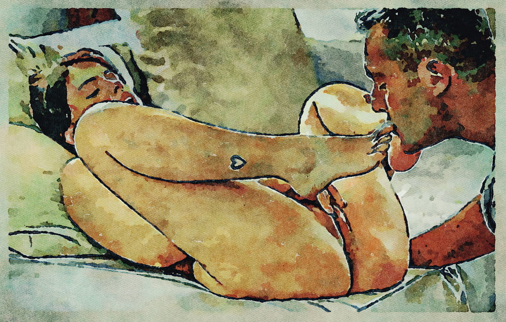 Erotic Digital Watercolor Art 4th July 2020 #91333485