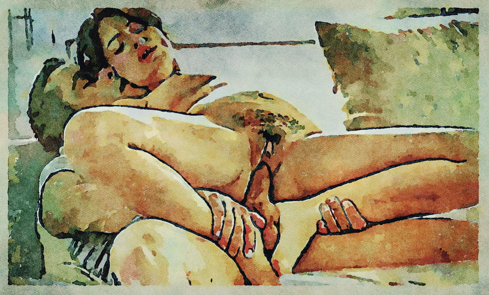 Erotic Digital Watercolor Art 4th July 2020 #91333499