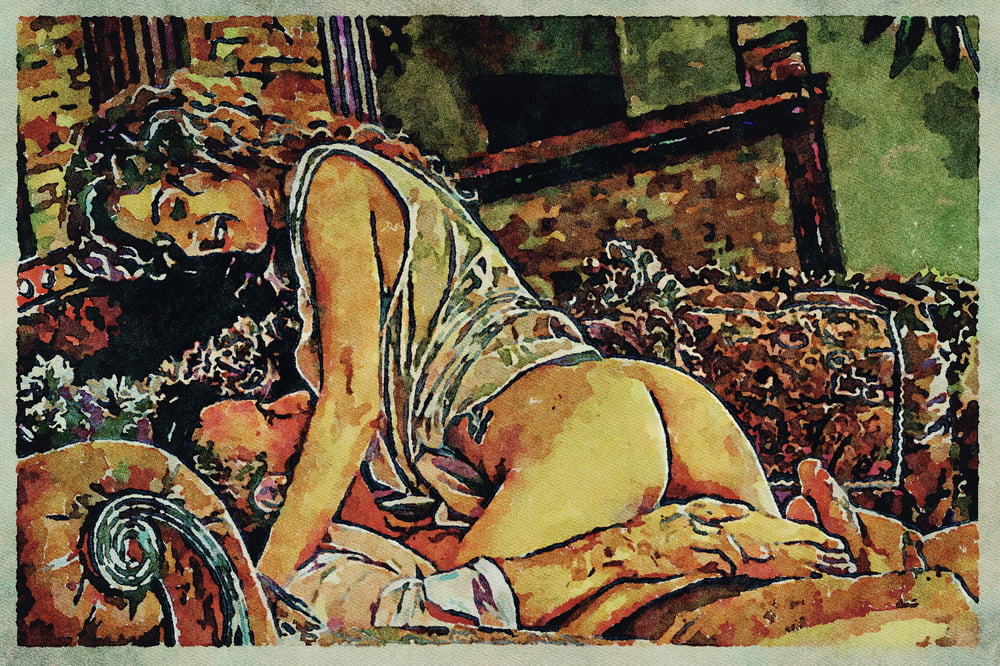 Erotic digital watercolor art 4 juillet 2020
 #91333500