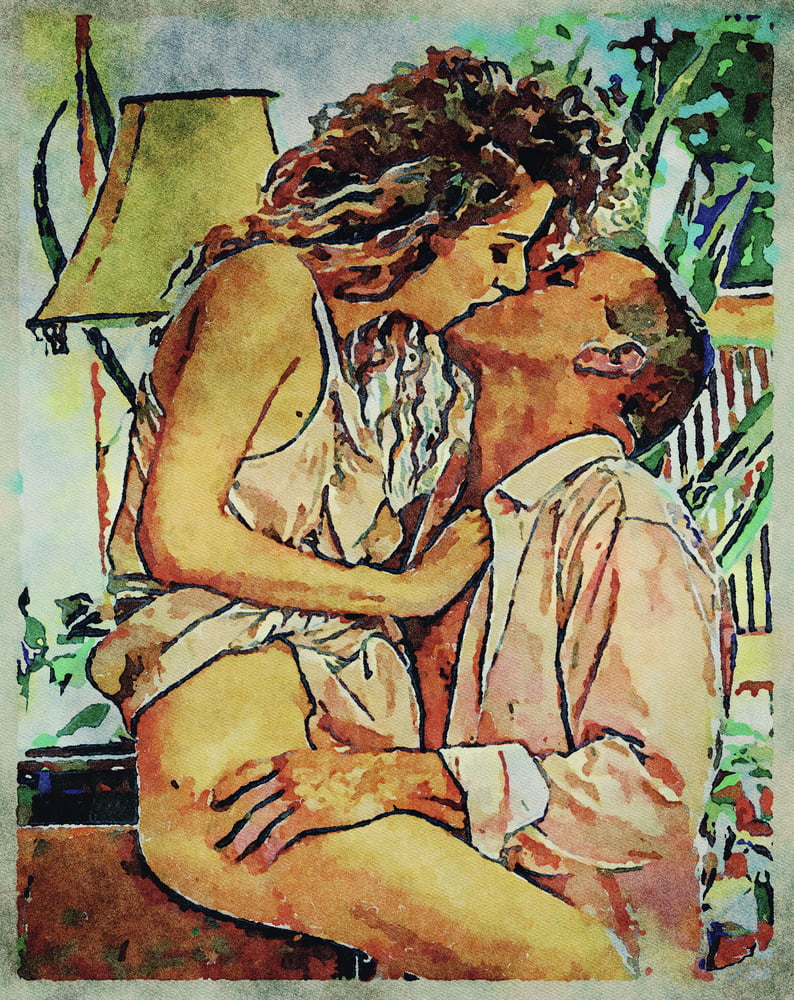Erotic Digital Watercolor Art 4th July 2020 #91333502
