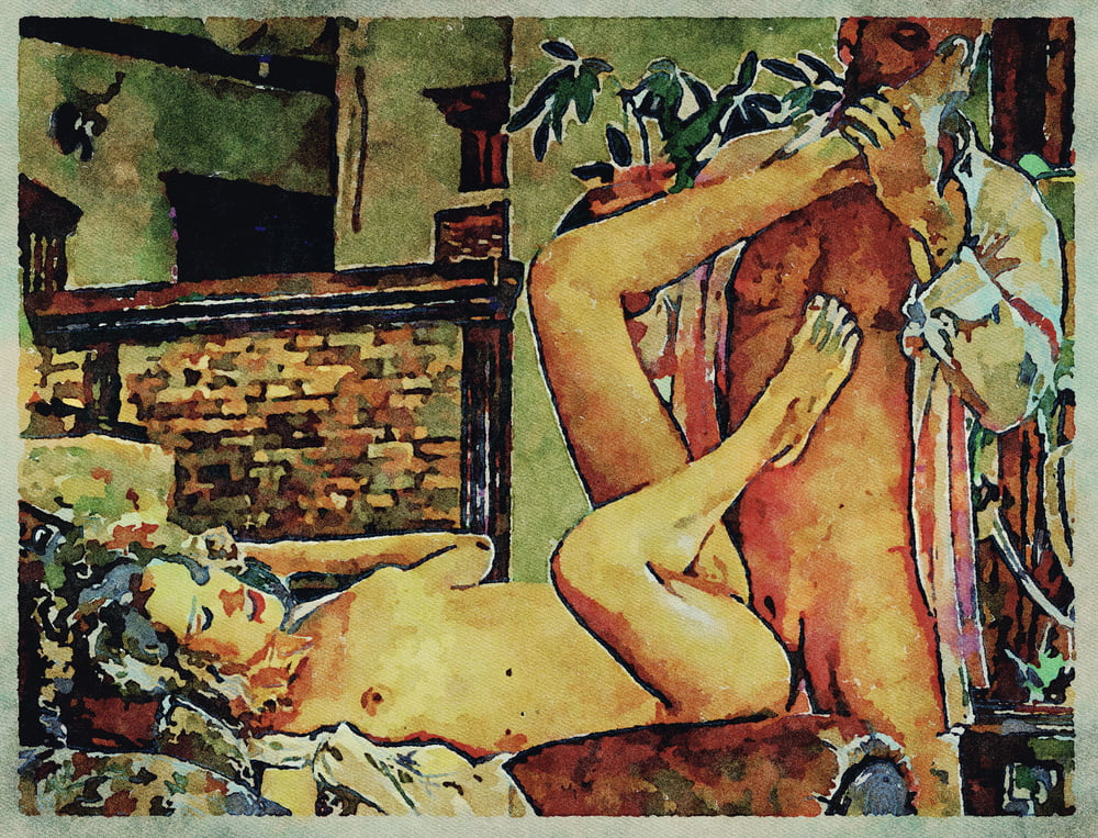Erotic Digital Watercolor Art 4th July 2020 #91333524
