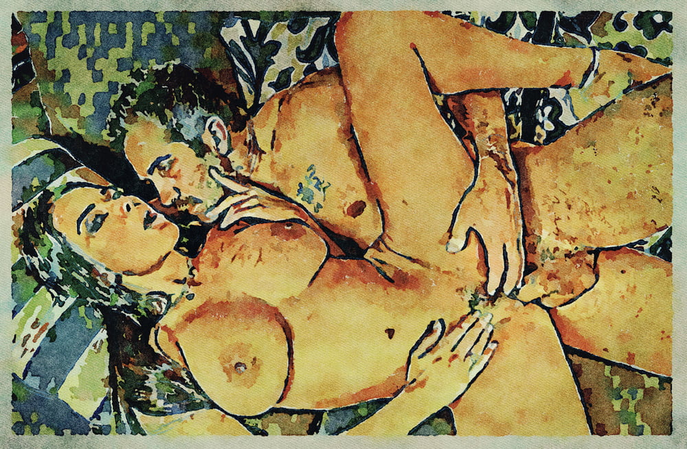 Erotic Digital Watercolor Art 4th July 2020 #91333537