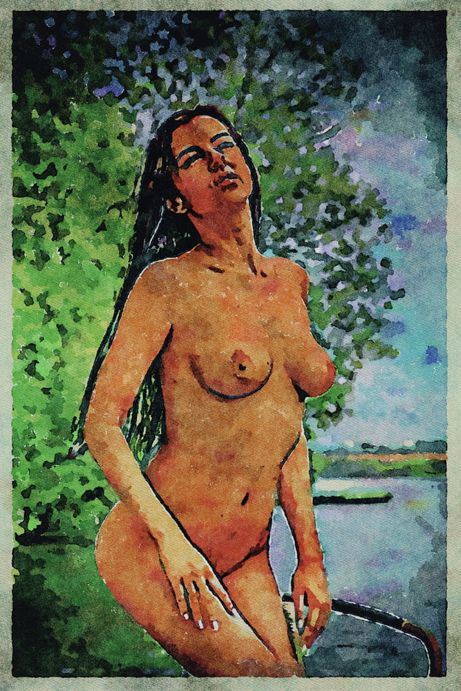 Erotic digital watercolor art 4 juillet 2020
 #91333564