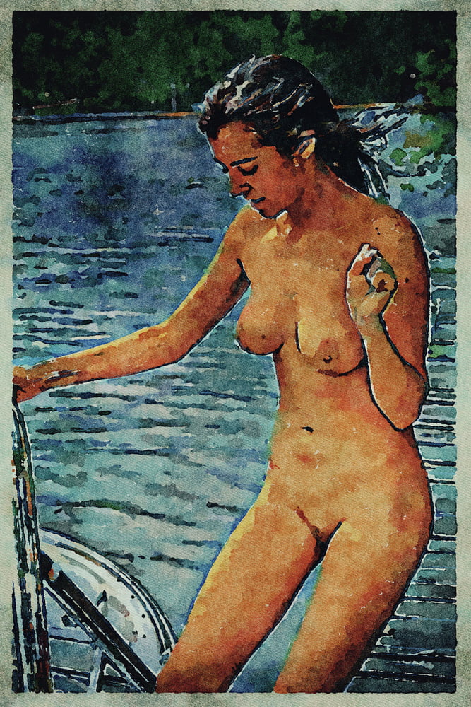 Erotic Digital Watercolor Art 4th July 2020 #91333582