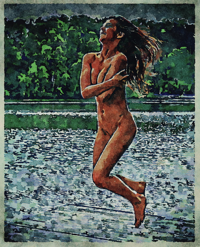 Erotic Digital Watercolor Art 4th July 2020 #91333584