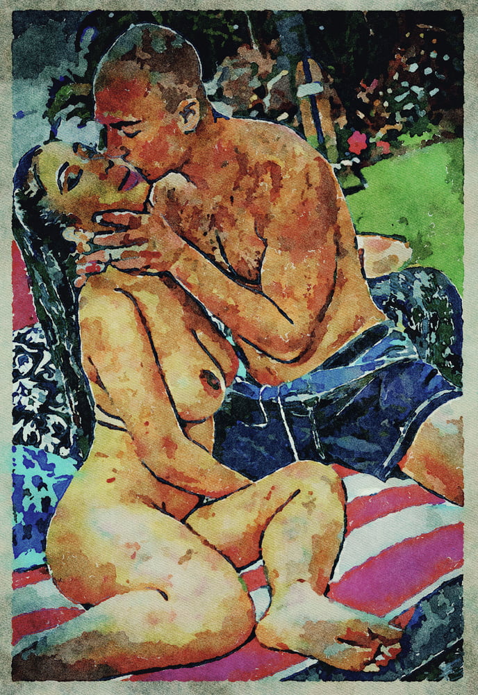 Erotic digital watercolor art 4 juillet 2020
 #91333586