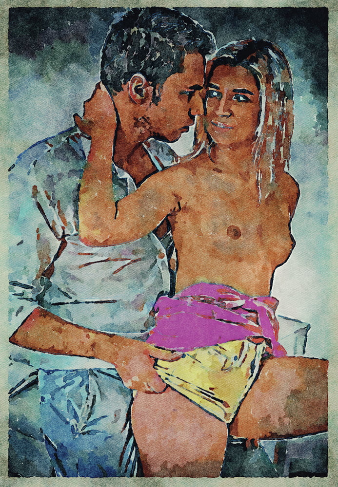 Erotic Digital Watercolor Art 4th July 2020 #91333588