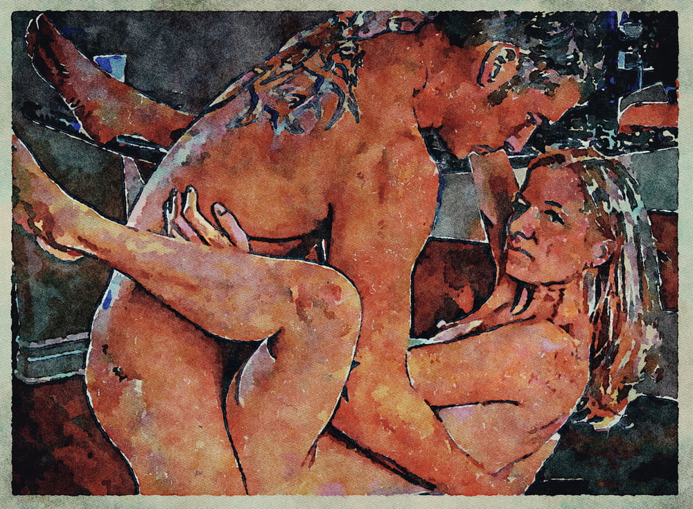 Erotic Digital Watercolor Art 4th July 2020 #91333611