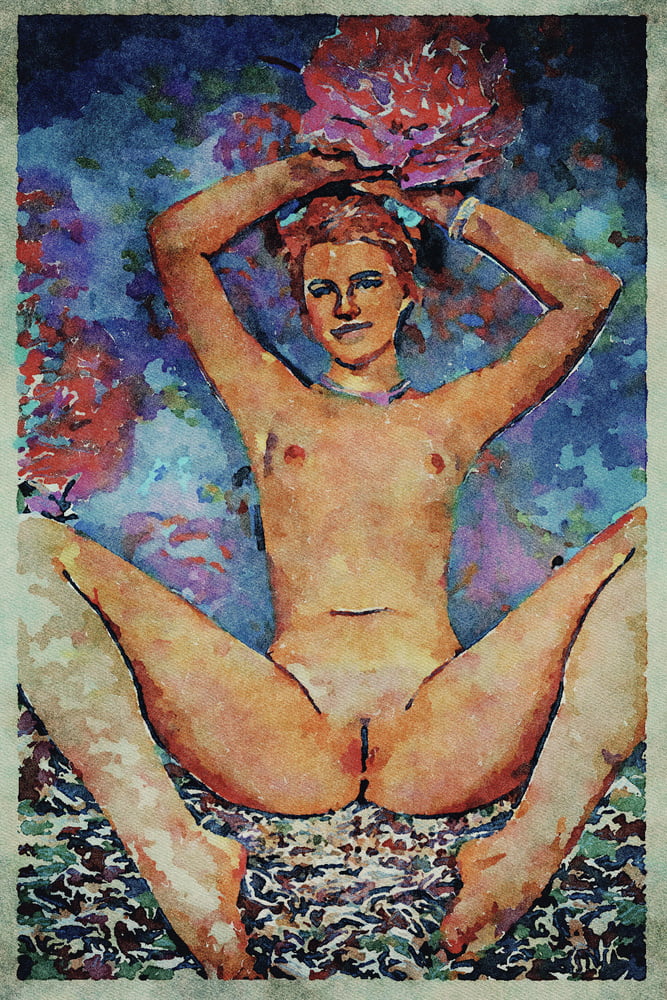 Erotic Digital Watercolor Art 4th July 2020 #91333638