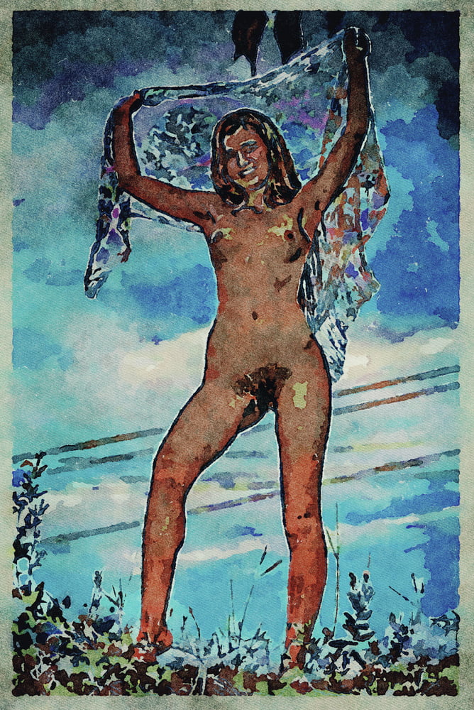 Erotic Digital Watercolor Art 4th July 2020 #91333681