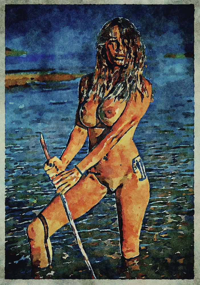 Erotic Digital Watercolor Art 4th July 2020 #91333688