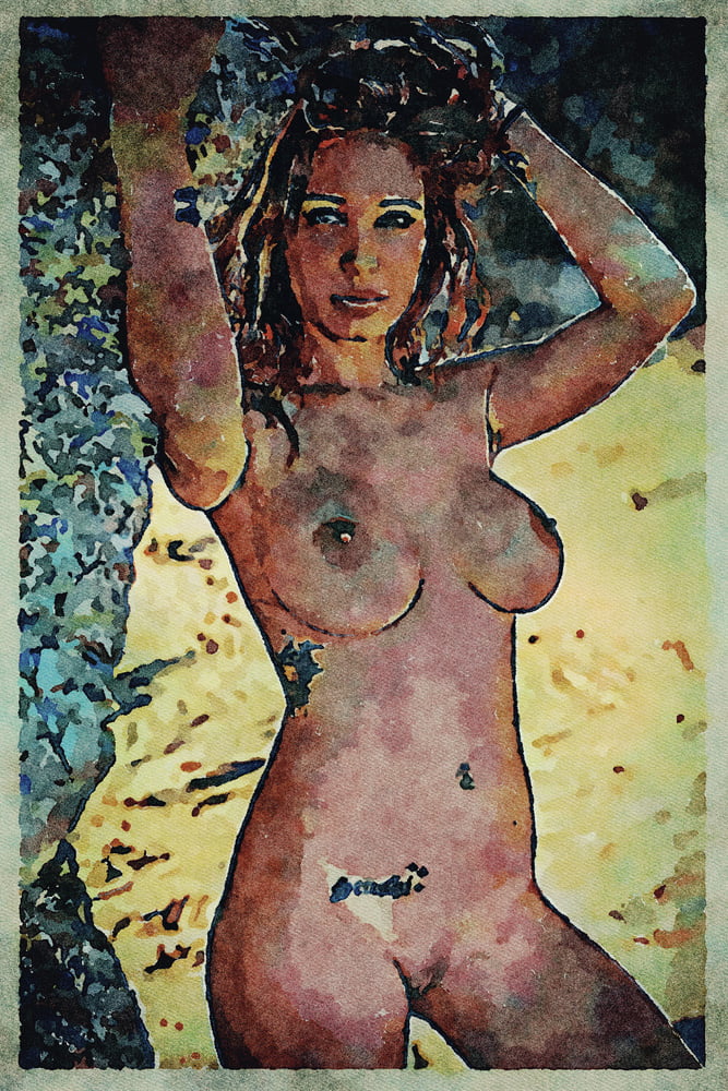 Erotic Digital Watercolor Art 4th July 2020 #91333689