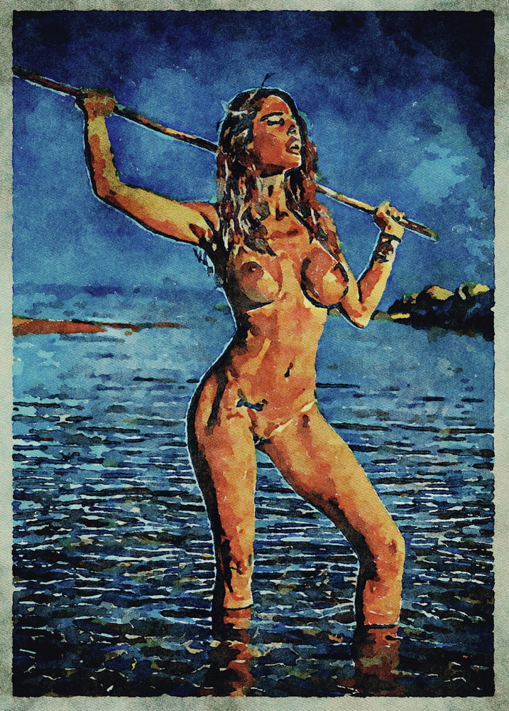 Erotic Digital Watercolor Art 4th July 2020 #91333690