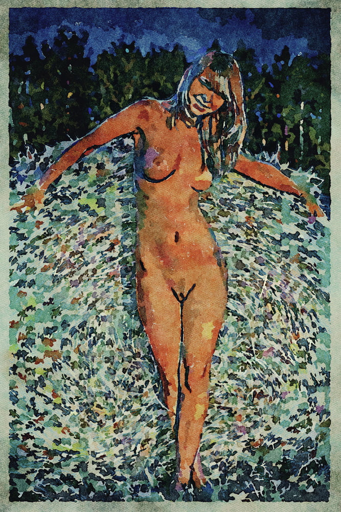 Erotic Digital Watercolor Art 4th July 2020 #91333701