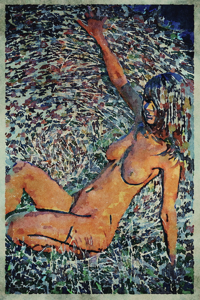 Erotic Digital Watercolor Art 4th July 2020 #91333703