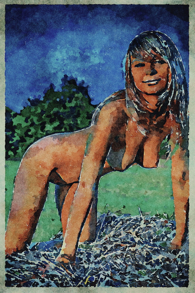 Erotic Digital Watercolor Art 4th July 2020 #91333706