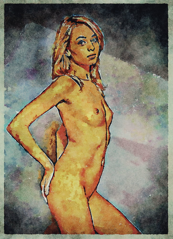 Erotic digital watercolor art 4 juillet 2020
 #91333722