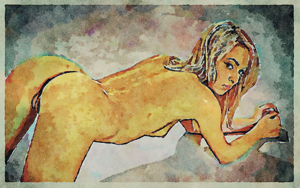 Erotic Digital Watercolor Art 4th July 2020 #91333730