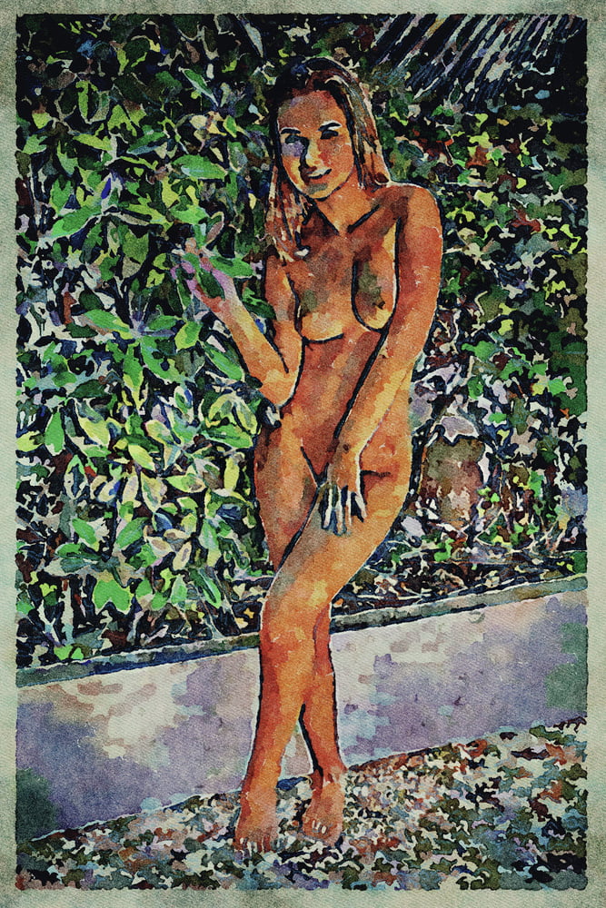 Erotic Digital Watercolor Art 4th July 2020 #91333753