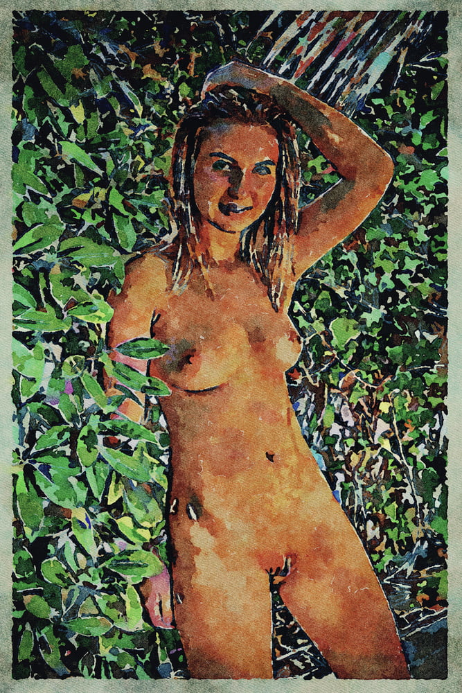 Erotic digital watercolor art 4 juillet 2020
 #91333763