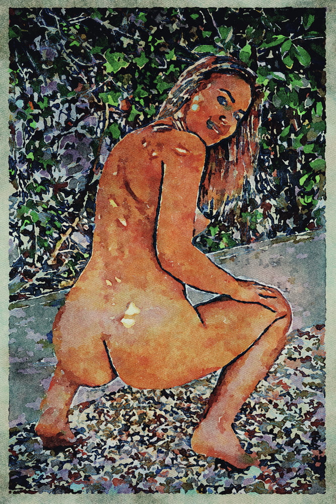 Erotic Digital Watercolor Art 4th July 2020 #91333767
