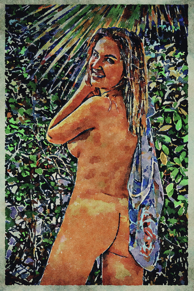 Erotic digital watercolor art 4 juillet 2020
 #91333787
