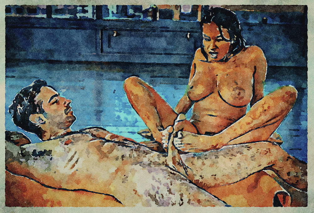 Erotic Digital Watercolor Art 4th July 2020 #91333824